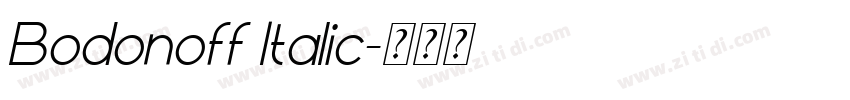 Bodonoff Italic字体转换 Bodonoff Italic字体转换